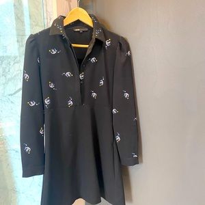 Maje Embroidered Dress Size 1